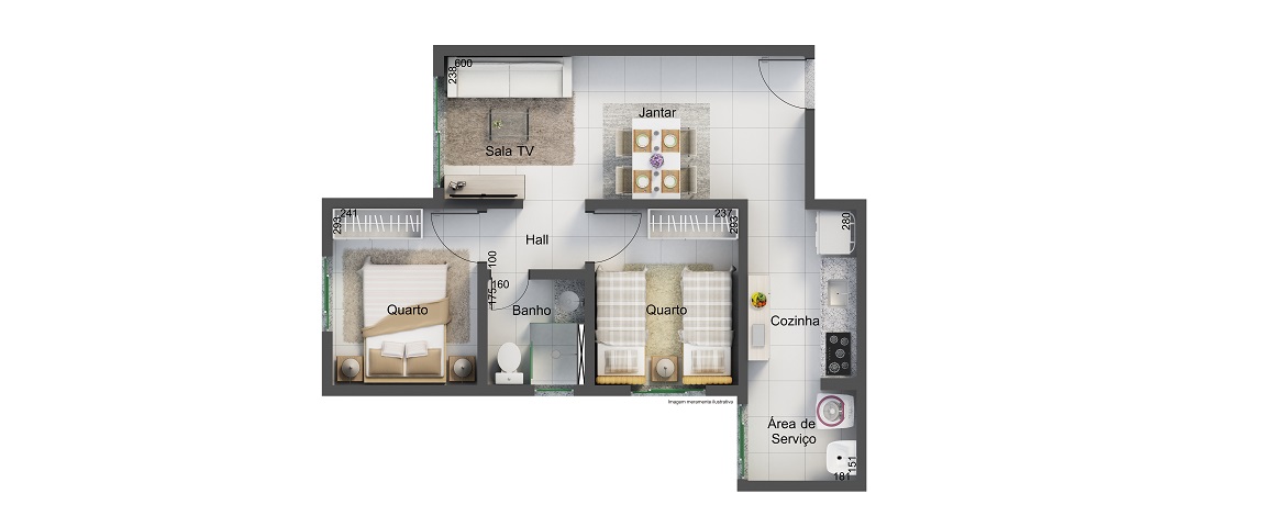 Planta - 48,7m²