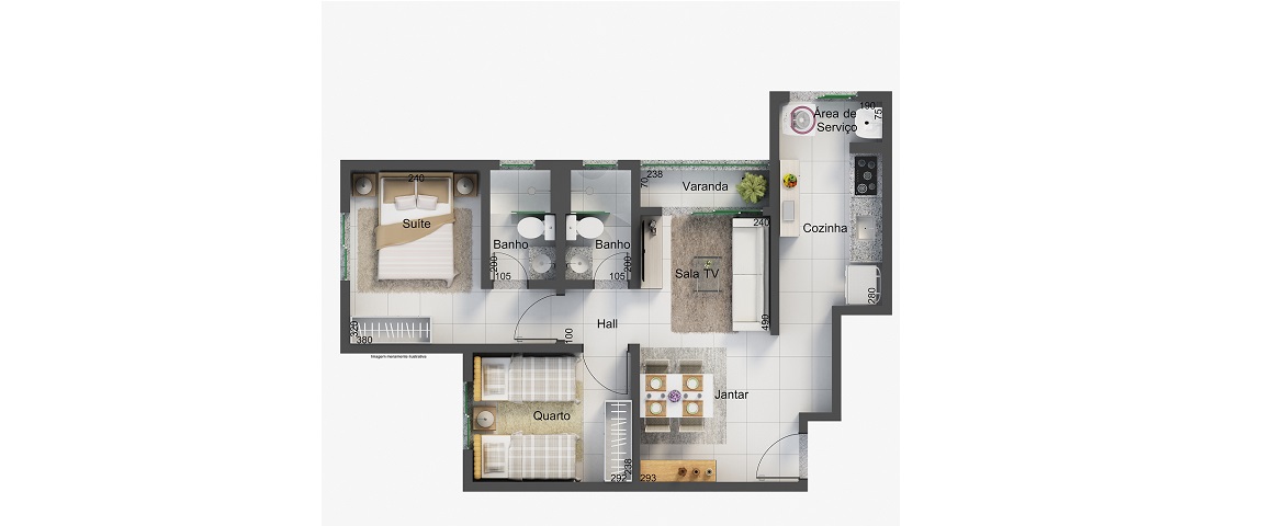 Planta - 54,2m²