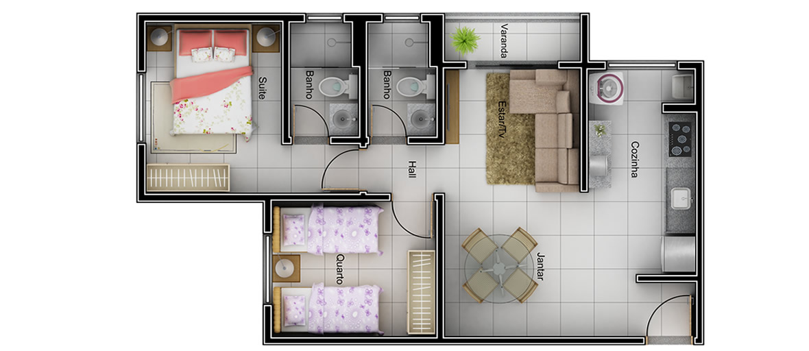 Planta - 51,7m²